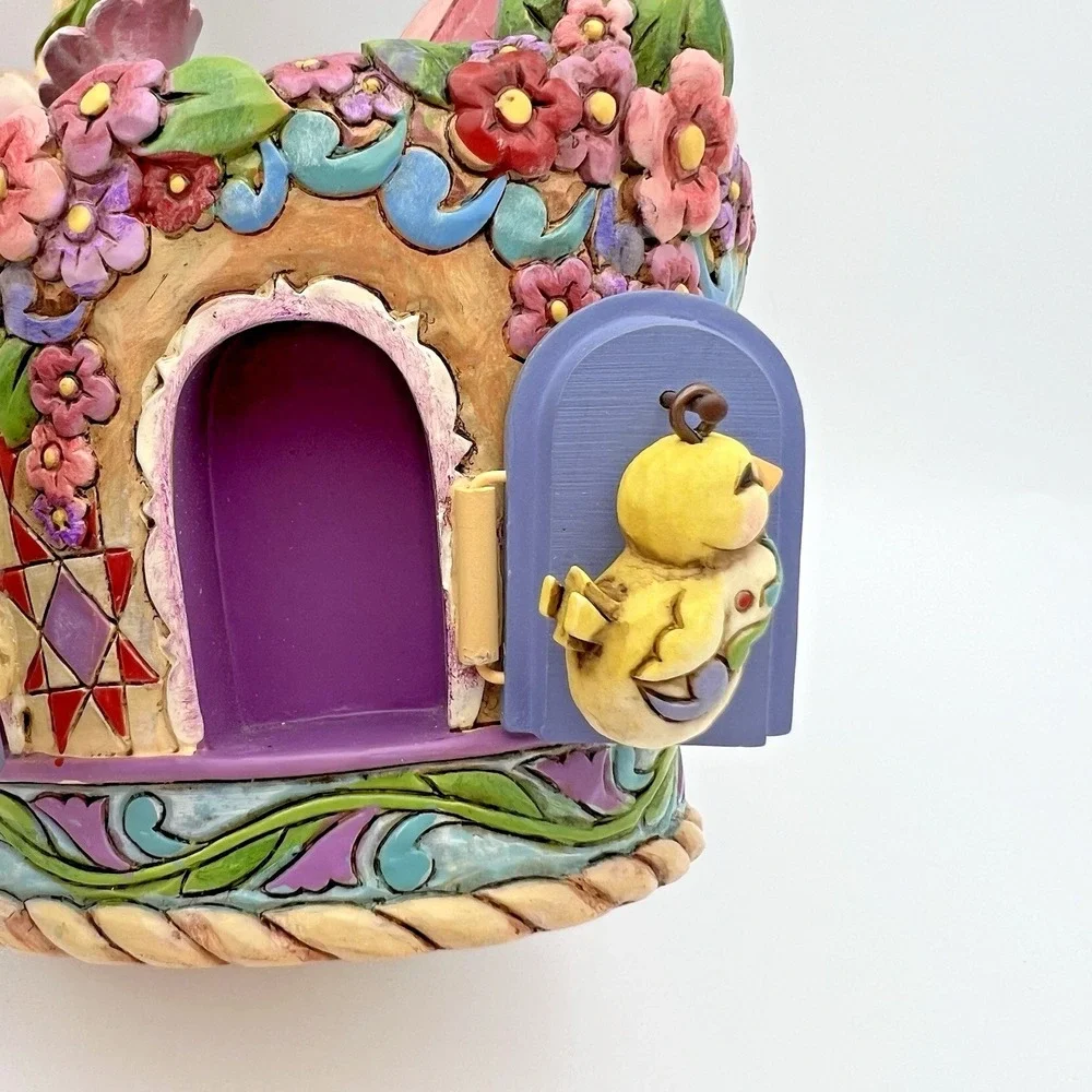 Jim Shore Heartwood Creek Be Open to Miracles Easter Basket with Ornaments
